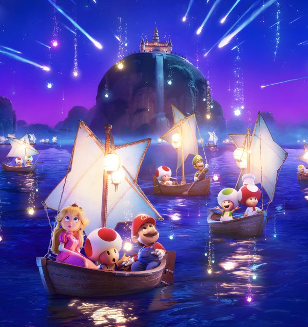 【海外代購】H2 《超級馬力歐銀河大電影》任天堂瑪利歐瑪利歐裝飾畫 