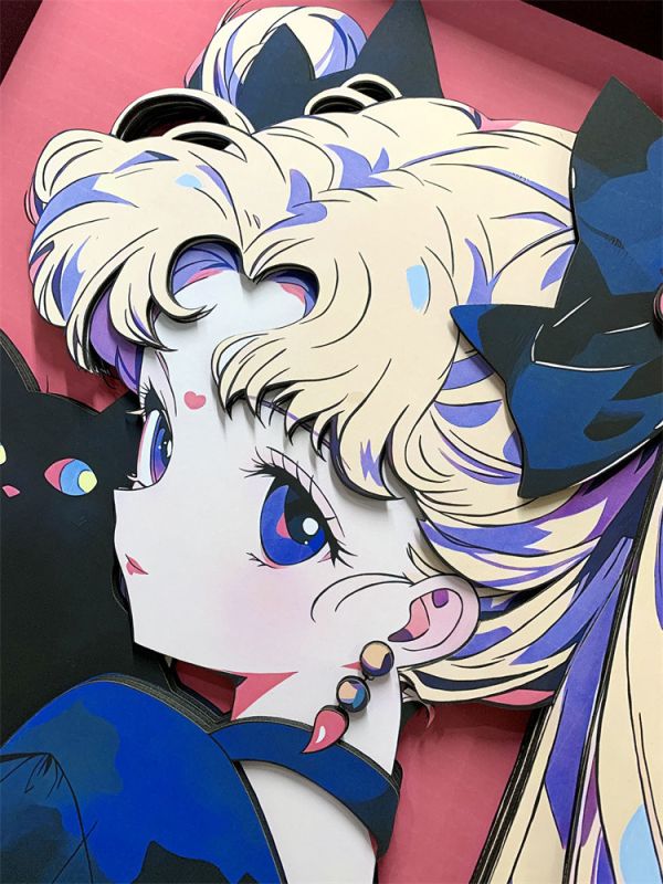 【海外代購】萌萌匠 美少女戰士水冰月 3D立體畫 