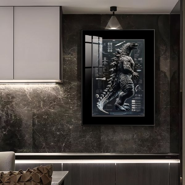 【海外代購】橘子 JUZI 哥吉拉全息投影 