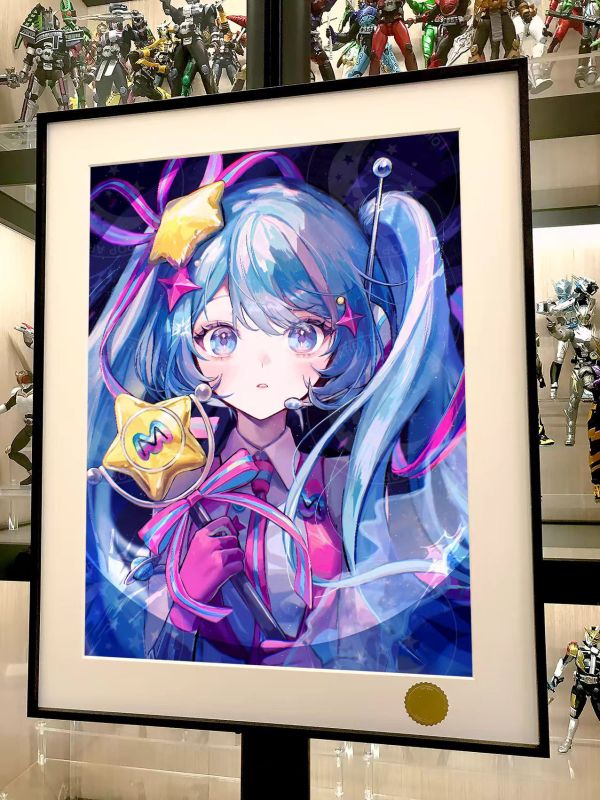 【海外代購】星空 《炫彩初音》初音未來Miku公主殿下歌姬動漫二次元裝飾畫 