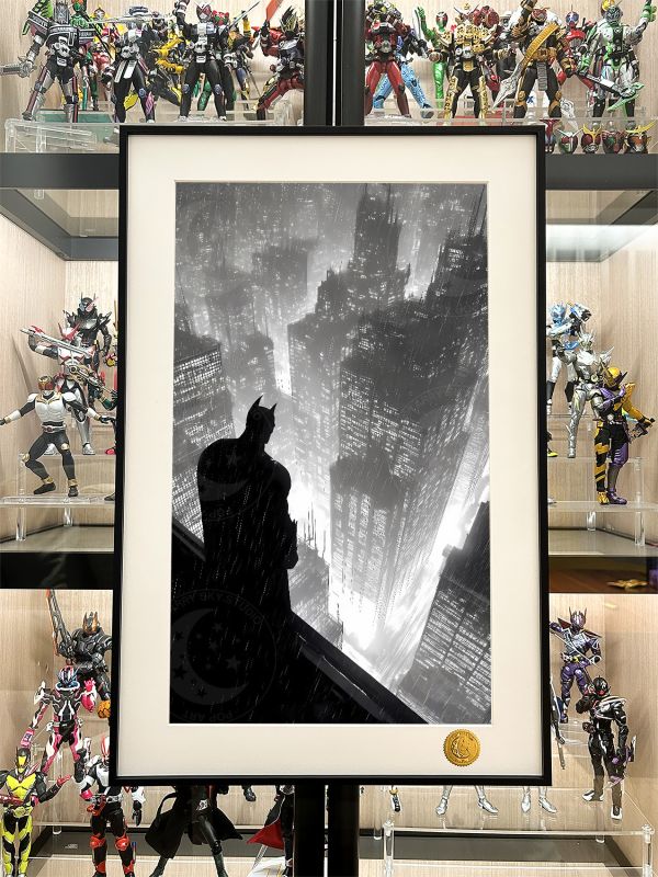 【海外代購】星空 《雨夜哥譚市》DC黑闇騎士Batman布魯斯韋恩Bruce Wayne裝飾畫 