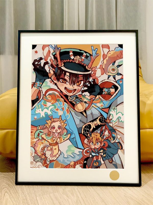 【海外代購】星空 《地縛三人組》地縛少年花子君八尋寧寧源光Hanako動漫裝飾畫 