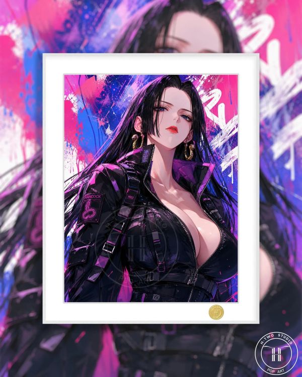 【海外代購】H2工作室 《潮流女帝》海賊王波雅漢庫克裝飾畫 