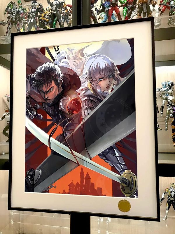 【海外代購】星空《雙刀戰士》劍風傳奇裝飾畫 