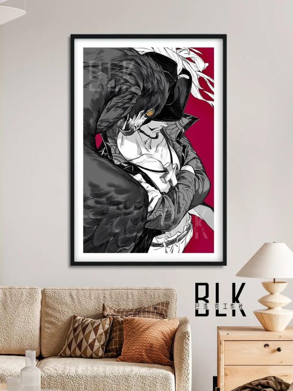 【海外代購】巴洛克《鷹眼》海賊王裝飾畫冰箱貼 