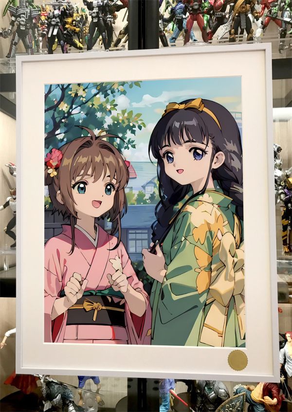 【海外代購】星空 和服小櫻知世 百變小櫻魔卡少女 裝飾畫 