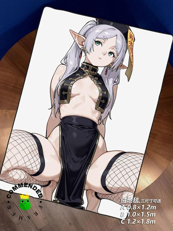 【海外代購】皇呱 《符袍芙莉蓮》葬送的芙莉蓮殭屍符紙旗袍裝飾畫 午睡毯 地毯 