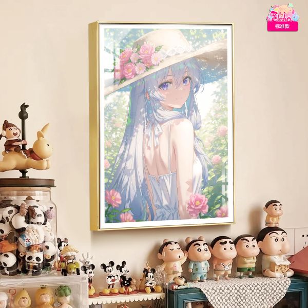 【海外代購】阿喵畫社 花海 回眸伊蕾娜 8k主題高清裝飾畫 牆面掛毯 