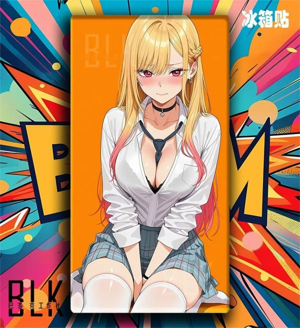 【海外代購】巴洛克 《委屈喜多川》更衣人偶墜入愛河裝飾畫冰箱貼 