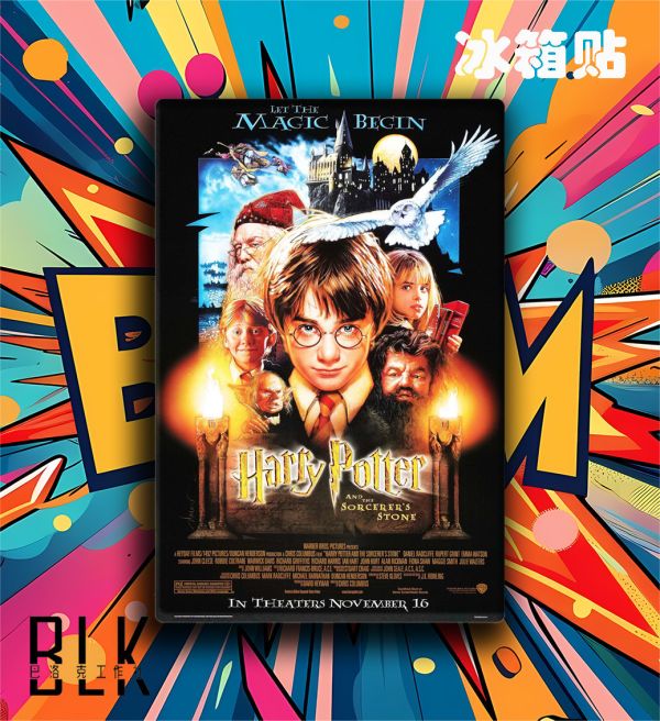【海外代購】巴洛克 哈利波特 Harry Potter羅恩赫敏斯內普馬爾福裝飾畫/冰箱貼 