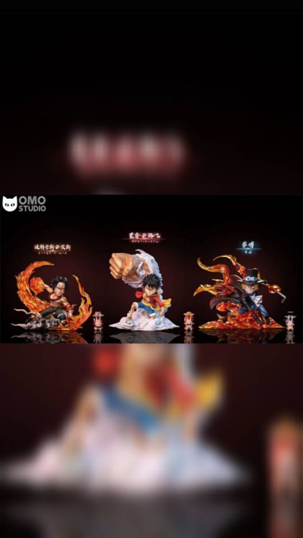 【系列代購】OMO 蹲姿三兄弟 路飛 薩博 艾斯 