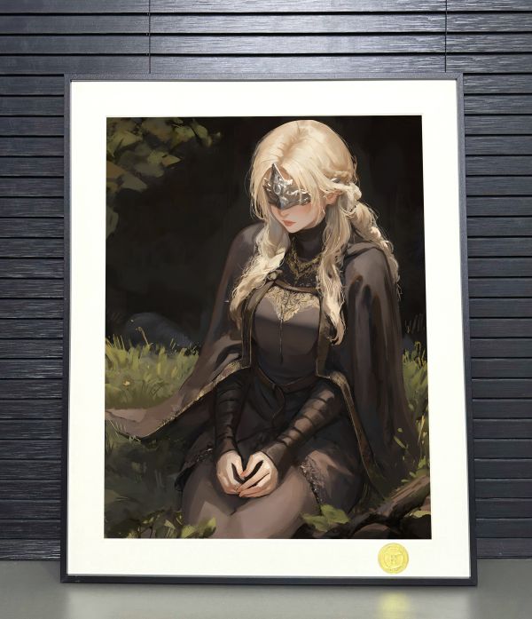 【海外代購】H2 防火女 黑暗靈魂3灰燼人宮崎英高Dark Souls裝飾畫 