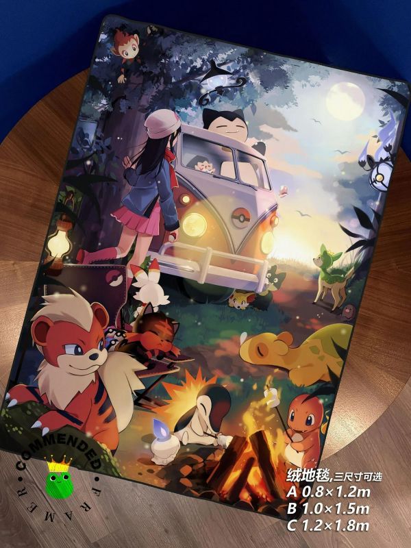 【海外代購】皇呱 《火系寶可夢》寶可夢裝飾畫 午睡毯  地毯 