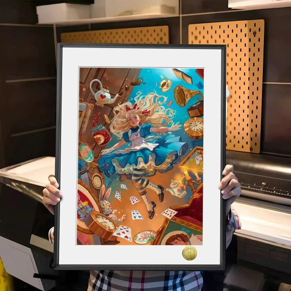 【海外代購】皇呱 《愛麗絲的幻旅》愛麗絲夢遊仙境裝飾畫 午睡毯 地毯 