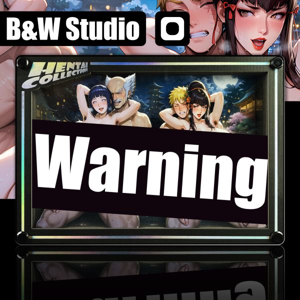 【R18-海外代購】黑白畫映 B&W Ben's Delusion Ben的妄想世界系列桌面裝飾卡磚 第五十彈 Naruto&Heihachi Change Play 雛田&一美 HCCBC-050 