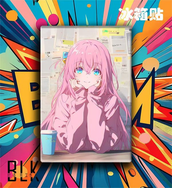 【海外代購】巴洛克 波奇醬孤獨搖滾裝飾畫/亞克力冰箱貼 