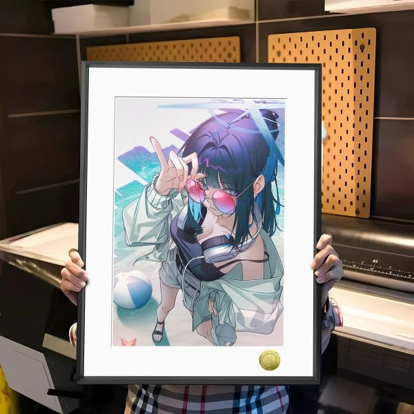 【海外代購】皇呱 《酷颯紗織隊長》蔚藍檔案阿里烏斯戰術小隊裝飾畫 午睡毯 地毯 