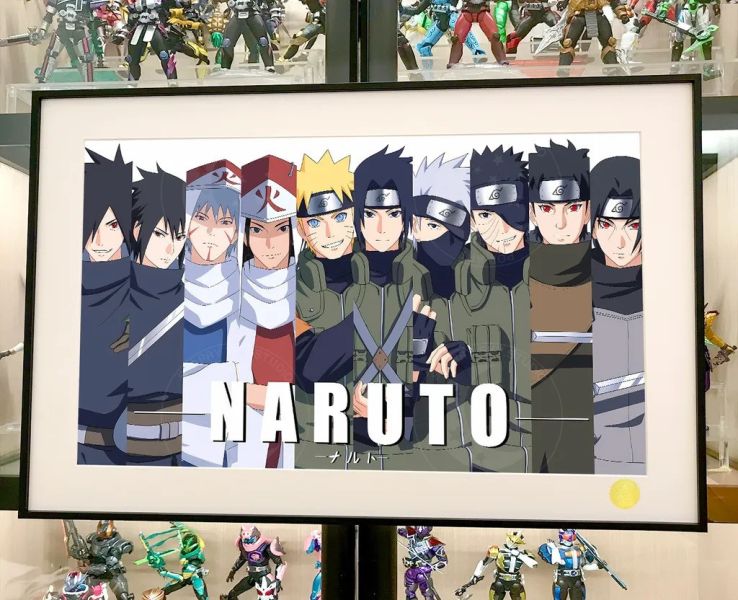 【海外代購】星空 《世代羈絆》火影忍者鳴人宇智波佐助柱間斑裝飾畫 