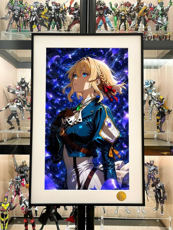 【海外代購】星空 《蘭花薇爾莉特》紫羅蘭永恆花園裝飾畫 