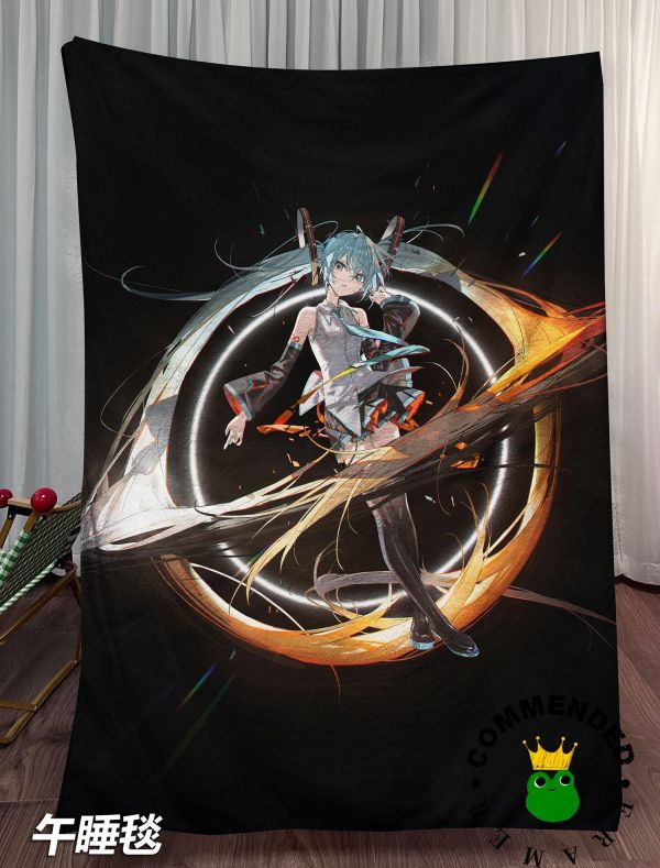 【海外代購】皇呱 《墜入黑洞初音》 初音未來墜入黑洞初音同人周邊裝飾畫 午睡毯  地毯 