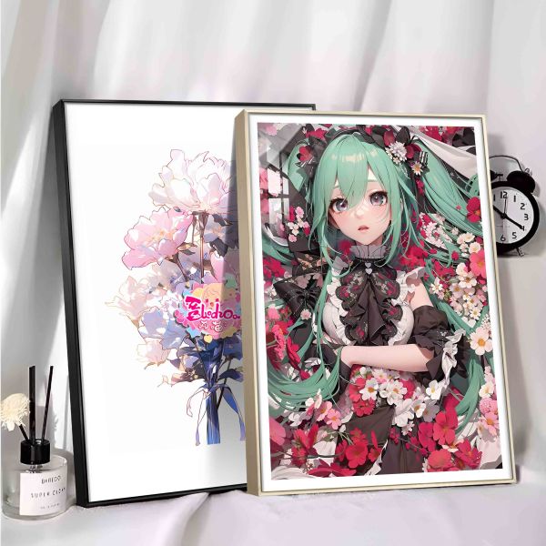 【海外代購】阿喵畫社 碎花 初音 