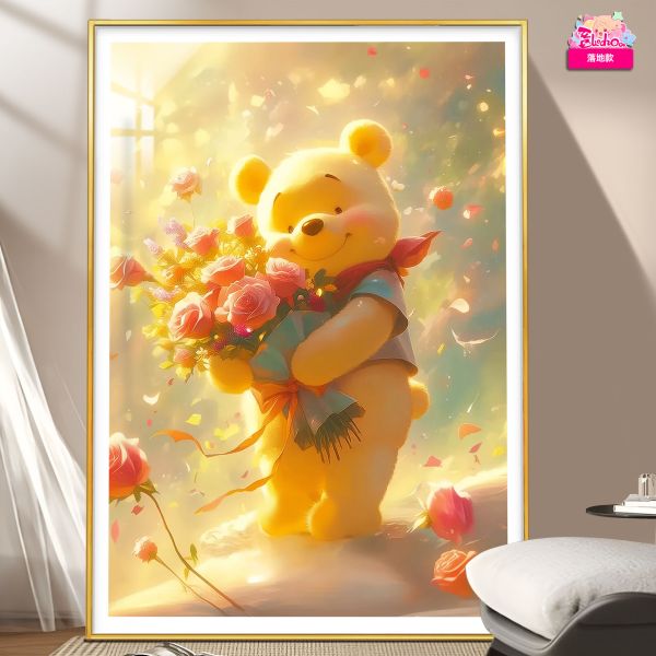 【海外代購】阿喵畫社 花 小熊 