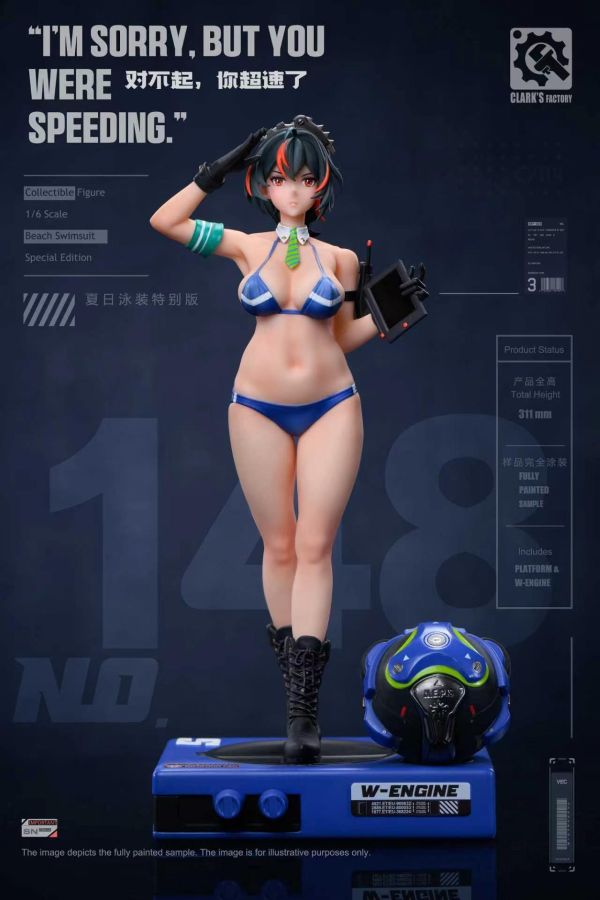 【預定】Clarke's Factory 克拉克工廠 對不起，你超速了 夏日泳裝版 