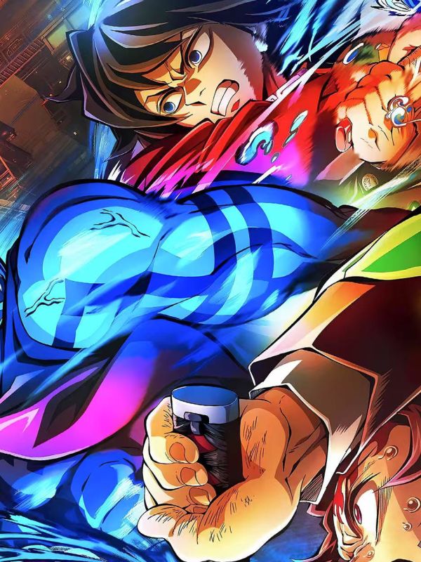 【海外代購】星空 《鬼滅無限城》鬼滅之刃無限城篇炭治郎富岡義勇猗窩座動漫二次元裝飾畫 