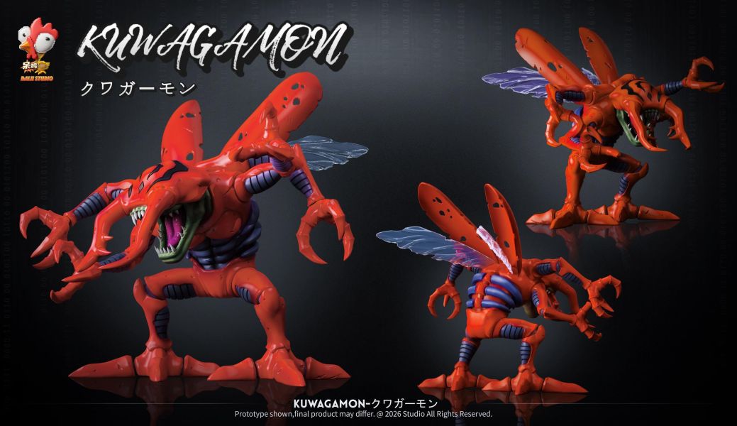【預定】呆雞社 Daiji 數碼寶貝01NPC-古加獸（鍬形蟲獸） 