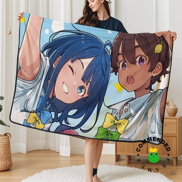 【海外代購】皇呱 《敗犬女主角太多了！ 》敗犬女主角太多了！八奈見杏桃菜燒鹽檸檬合照週邊裝飾畫 午睡毯 地毯 