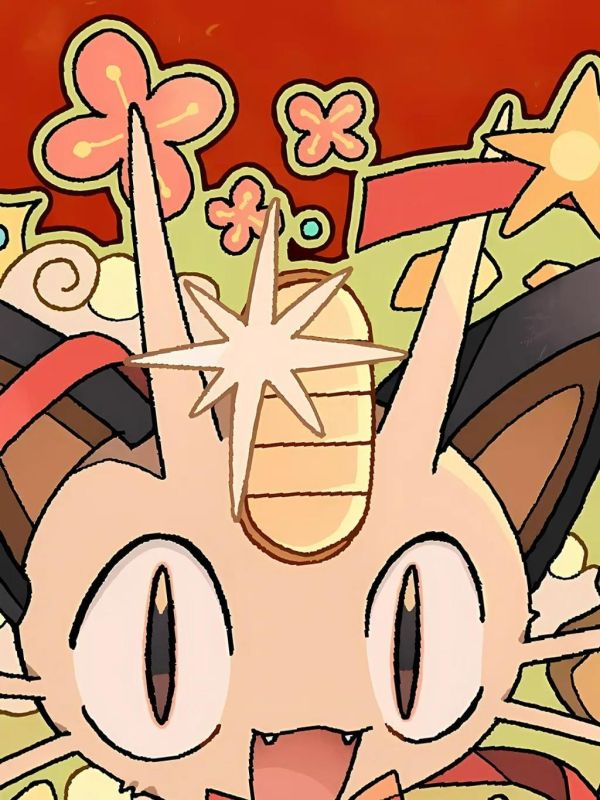 【海外代購】星空《招財喵喵》火箭隊寶可夢30週年裝飾畫 