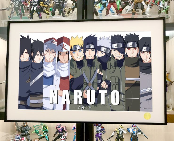 【海外代購】星空 《世代羈絆》火影忍者NARUTO鳴人宇智波佐助柱間斑動漫二次元裝飾畫 