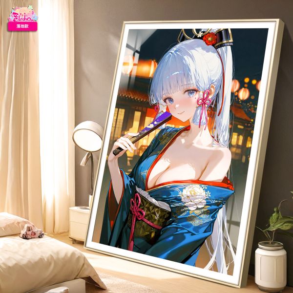 【海外代購】阿喵畫社 賀新年 神裡綾華 8k超大高清裝飾畫 午睡毛毯 
