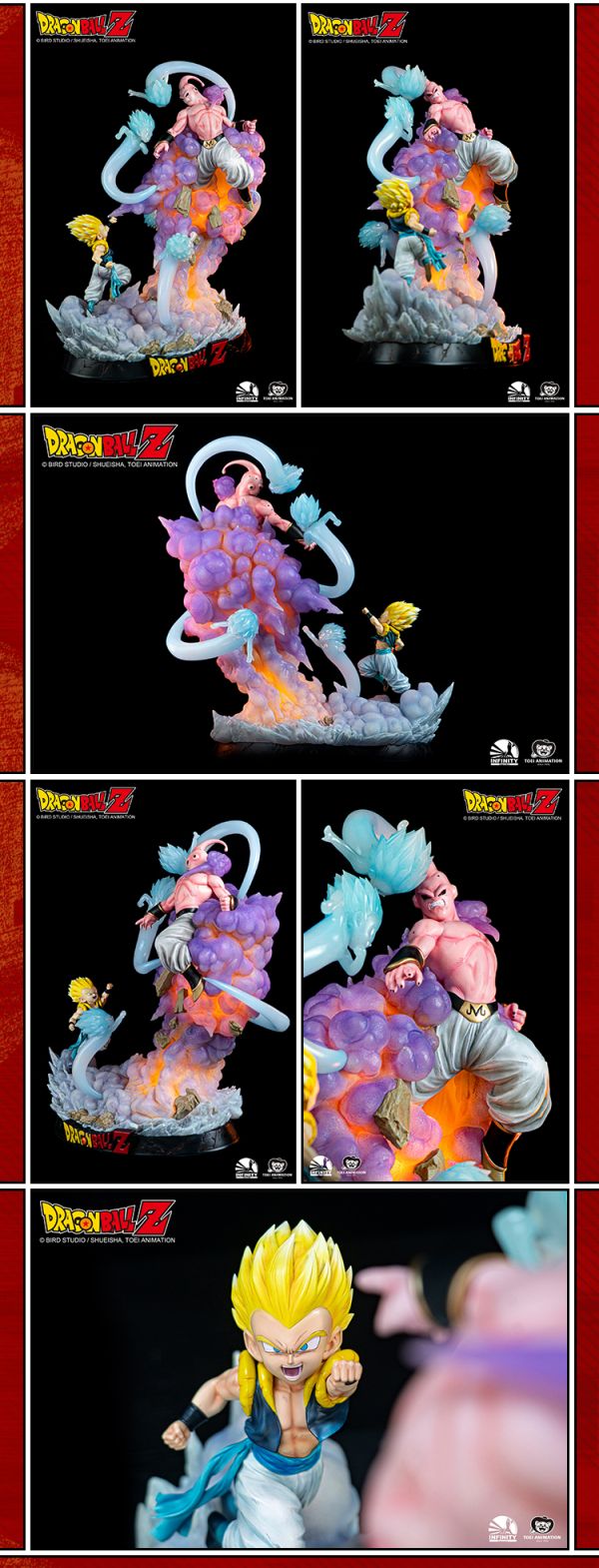 【海外代購】【57.4CM】開天 正版授權 龍珠Z對戰系列 悟天克斯VS魔人布歐 