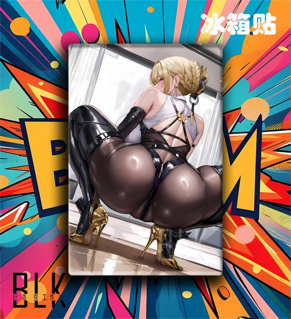 【海外代購】巴洛克 《坐姿伊芙琳》絕區零Evelyn舍勒之青遊戲二次元裝飾畫冰箱貼 