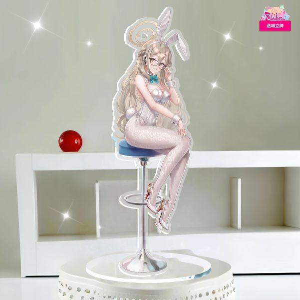 【海外代購】阿喵畫社 動漫立牌第十八彈一隻瀨明日奈雙版本 碧藍檔案背景亞克力立牌 