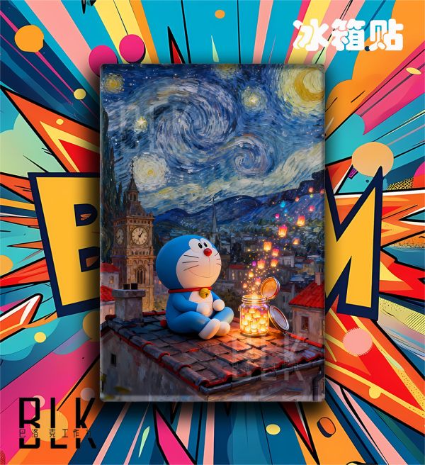 【海外代購】巴洛克 《星空哆啦A夢》Doraemon機器貓小叮噹大雄動畫裝飾畫