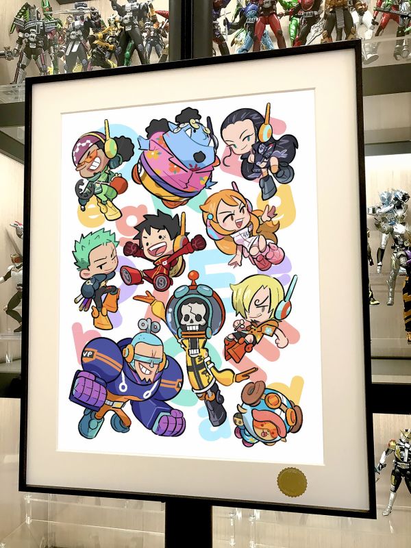 【海外代購】星空 《Q版海賊蛋頭島》魯夫娜美羅賓海賊王索隆女帝onepiece動畫裝飾畫 