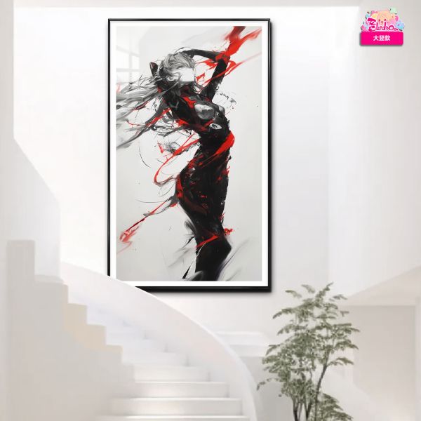 【海外代購】阿喵畫社 eva新世紀福音戰士12k超清裝飾畫 墨染 明日香 