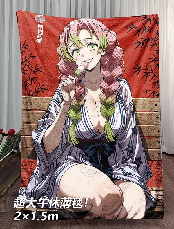 【海外代購】千鳥社 《浴袍甘露寺蜜璃》鬼滅之刃戀柱甘露寺蜜璃浴袍日式午睡毯地毯裝飾畫 