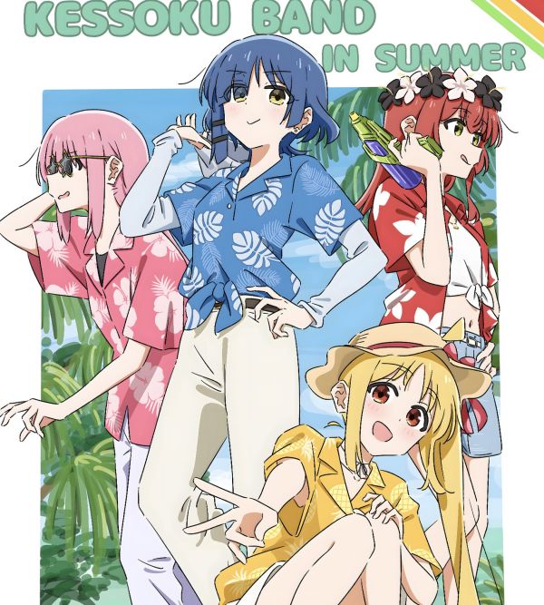 【海外代購】H2 《夏日結束樂團》孤獨搖滾波奇醬後藤獨伊地知虹夏山田涼喜多鬱代裝飾畫 