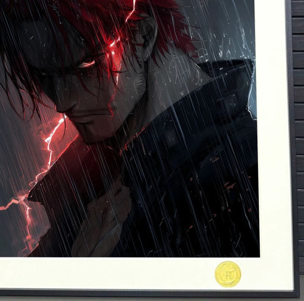 【海外代購】H2 《霸氣紅髮》海賊王四皇香克斯神之谷裝飾畫 