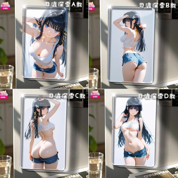 【海外代購】阿喵畫社 動漫冰箱貼第六十七彈司波深雪純享版 高透亞克力磁吸冰箱貼 