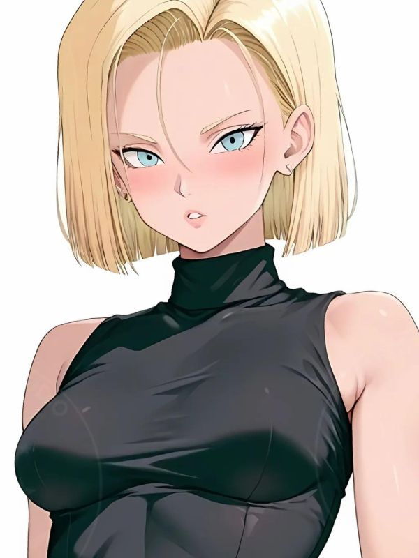 【海外代購】星空 《臉紅18號》七龍珠人造人拉姿麗裝飾畫 