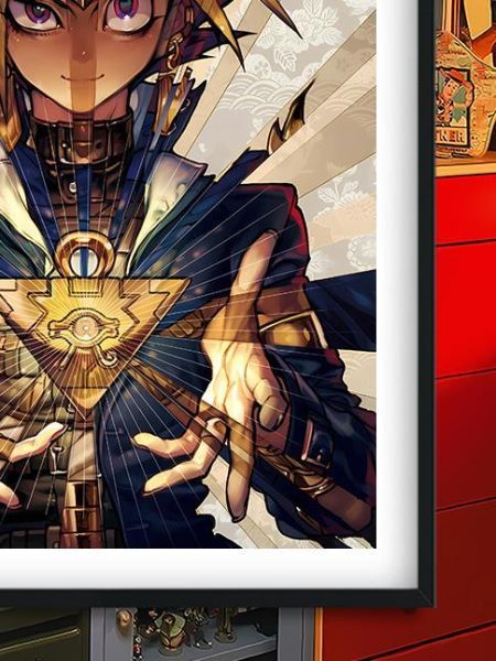 【海外代購】巴洛克 《法老王》武藤遊戲阿圖姆遊戲王三幻神黑魔導青眼白龍裝飾冰箱貼 