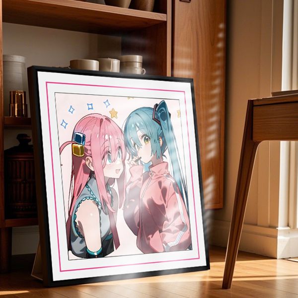 【海外代購】千鳥社 初音未來波奇醬孤獨搖滾公主殿下午睡毯地毯裝飾畫 
