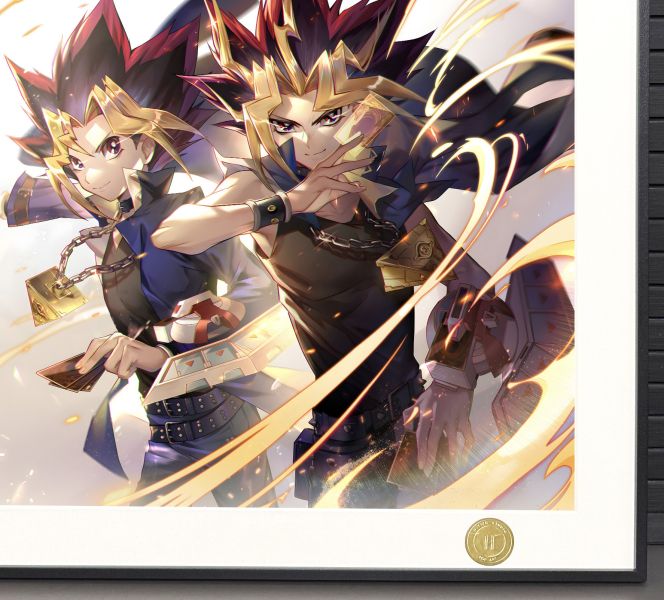 【海外代購】H2 《遊戲二人組》遊戲王武藤遊戲阿圖姆暗遊戲法老王裝飾畫 
