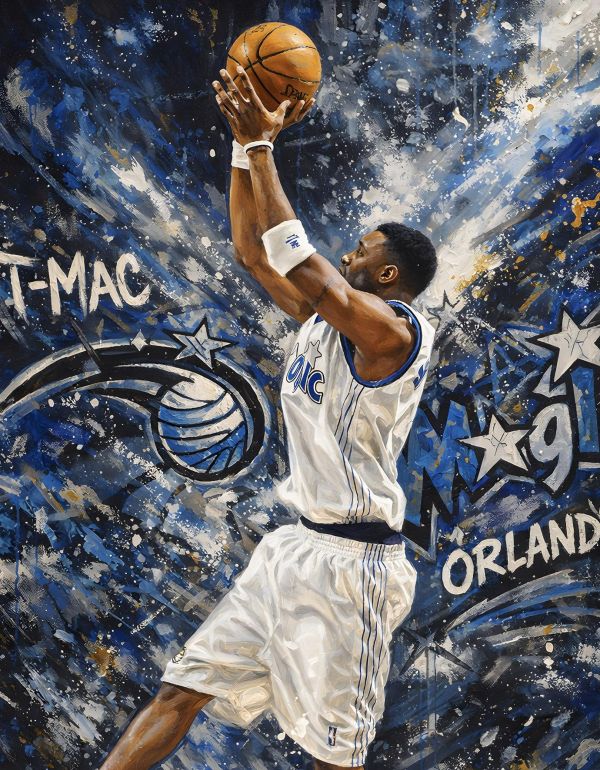 【海外代購】H2《魔術麥迪》特雷西麥克格雷迪NBA裝飾畫 