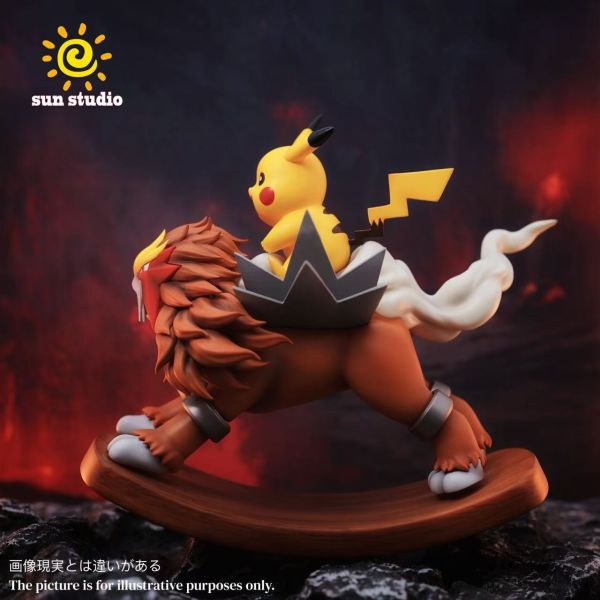 【預定】SUN 搖搖馬系列 炎帝皮卡丘搖搖馬 