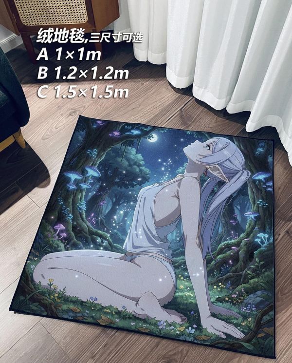 【海外代購】千鳥社 《月下芙莉蓮》 葬送的芙莉蓮Frieren精靈魔法使午睡毯地毯裝飾畫 